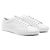 Saint Laurent Off White Leather Signature Coat Classic Silber