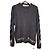 Off White Grauer Mohair-Strick für Damen Schwarz