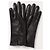 Valentino Leder-Kaschmir-Handschuhe Schwarz - Ansicht 5