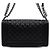 Chanel Borsa a tracolla Medium Flap in pelle Caviar nera Nero - vista 4