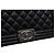 Chanel Borsa a tracolla Medium Flap in pelle Caviar nera Nero - vista 8
