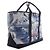 Thom Browne Blue Nautical Print Canvas Leather Medium Tool Tote Bag - view 3