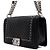 Chanel Borsa a spalla e crossbody Boy Medium in vitello nero con catena argento - vista 3
