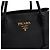 Prada Borsa Tote e Borsa a Tracolla Vitello Daino Gold Logo Nero - vista 9