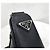 Prada Borsa a tracolla Triangle in pelle Saffiano - vista 6