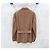 Giacca Louis Vuitton Damier con cintura marrone - vista 2