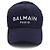 Balmain Unisex-Baseball-Kappe aus Baumwolle in Navy mit Logo - Ansicht 3