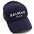 Balmain Unisex-Baseball-Kappe aus Baumwolle in Navy mit Logo - Ansicht 4