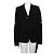Louis Vuitton Wool Belted Point Blazer Men's Jacket Black