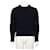 Thom Browne Navy Aran Cable Strickpullover für Herren Bars Blau  - Ansicht 1
