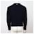 Thom Browne Navy Aran Cable Strickpullover für Herren Bars Blau  - Ansicht 4