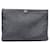 Chanel Clutch Caviar Boy Chevron Large Blu  - vista 1