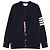 Thom Browne Cardigan in lana merino Navy