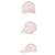 Moncler Baseball-Cap für Damen mit besticktem Logo (Pink) Weiß - Ansicht 3