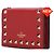 Valentino Französische Lederbrieftasche Rot