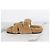 Hermès Pantofole in lana shearling beige Marrone - vista 6