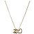 Chanel Collar Heart CC Gold