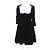 Christian Dior Samtkleid Schwarz