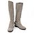 Botas largas de gamuza Christian Louboutin Castaño