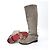 Botas largas de gamuza Christian Louboutin Castaño - vista 4