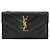 Saint Laurent Tarjetero para mujer Cassandra Matelassé Fragmant Negro - vista 2