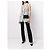 Balenciaga Cartera Hourglass con cadena efecto cocodrilo negra Negro - vista 9
