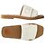 Chloé Sandali con logo ricamato Woody Marrone