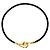 Hermès Collana Choker Jumbo Nera e Oro