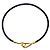 Hermès Collana Choker Jumbo Nera e Oro - vista 2