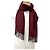 Hermès Estola de cashmere Hermes Recto Verso Bordeaux Azul marinho - vista 2