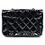 Chanel Borsa a spalla Diana in vernice nera Nero - vista 3