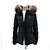 Moncler Boed Fox Fur Women's Short Down Jacket Black - view 3