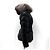Moncler Boed Fox Fur Women's Short Down Jacket Black - view 5