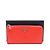 Prada Vitello Move Zip Long Wallet with Gold Logo
