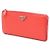 Prada Vitello Move Zip Long Wallet with Gold Logo - view 3