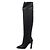 Stuart Weitzman Botas largas de cuero negro para mujer