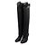 Stuart Weitzman Botas largas de cuero negro para mujer - vista 3