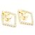 Chanel Multi-Crystal Gold CC Earrings Cruise Line Golden