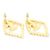 Chanel Multi-Crystal Gold CC Earrings Cruise Line Golden - view 3