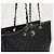 Chanel Borsa a tracolla Shopper Timeless Caviar con chip Argento - vista 3