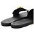 Loewe Pebble Slide in vitello morbido Nero - vista 9