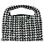 Bottega Veneta Gewebte Tasche in Schwarz-Weiß