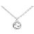 Gucci Collar de cadena entrelazada plateada Plata
