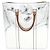 Louis Vuitton Mirror Bolsa Plana Prata - vista 4
