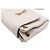 Saint Laurent Borsa a tracolla e spalla Nolita in pelle d'agnello crema con monogramma dorato Bianco - vista 10