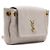 Saint Laurent Borsa a tracolla e spalla Nolita in pelle d'agnello crema con monogramma dorato Bianco - vista 3