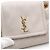 Saint Laurent Borsa a tracolla e spalla Nolita in pelle d'agnello crema con monogramma dorato Bianco - vista 8
