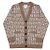 Fendi Cardigan in jacquard per bambini AOBG Multicolore