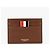 Thom Browne Soft Calf Leather Three-Stripe Tab Card Holder Red - view 2