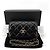 Chanel Mini borsa crossbody WOC in pelle d'agnello trapuntata a diamante (chip interno) Multicolore